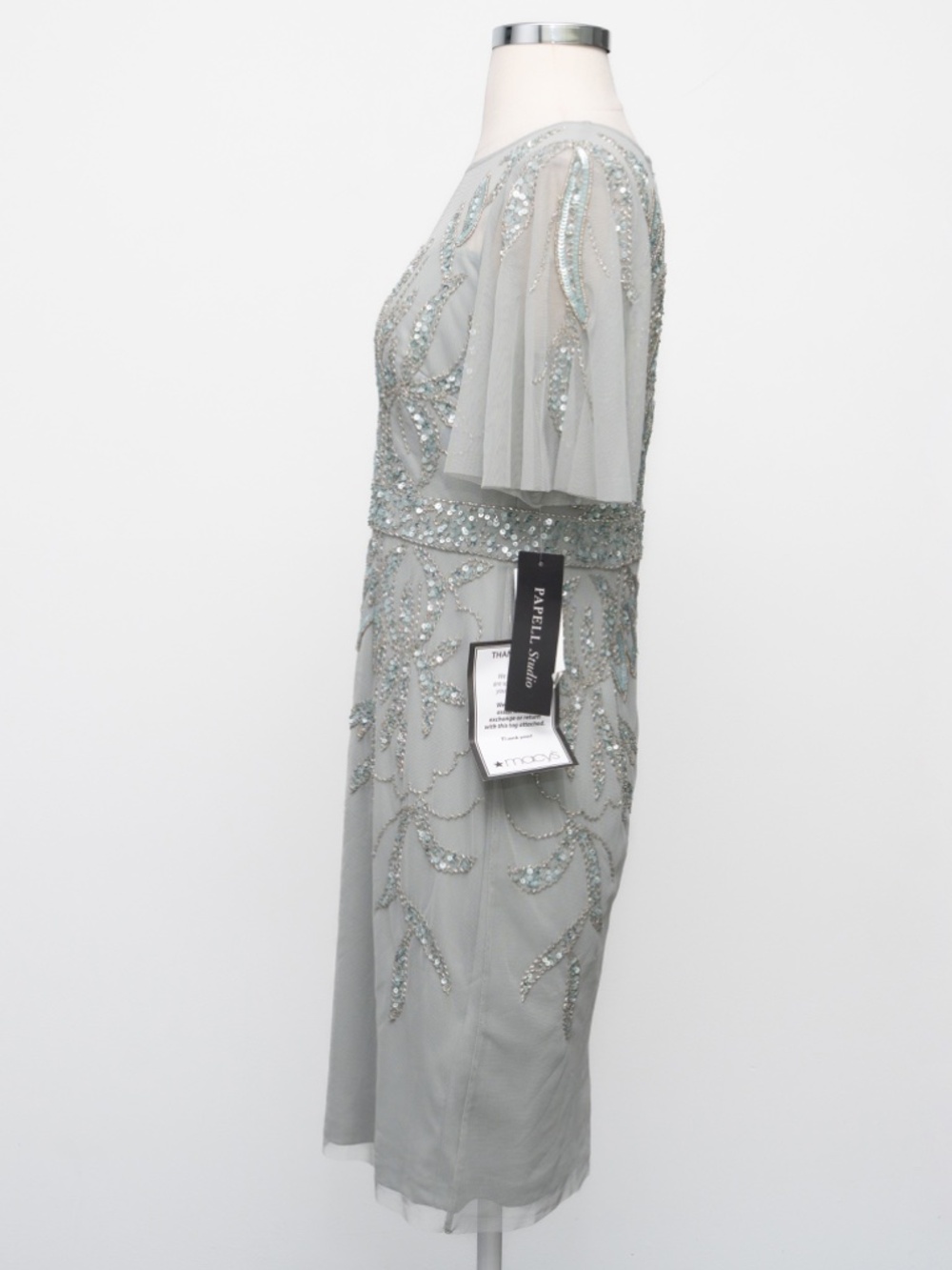 Adrianna Papell - Papell Studio Beaded Cocktail Dress - Picture 6 of 13